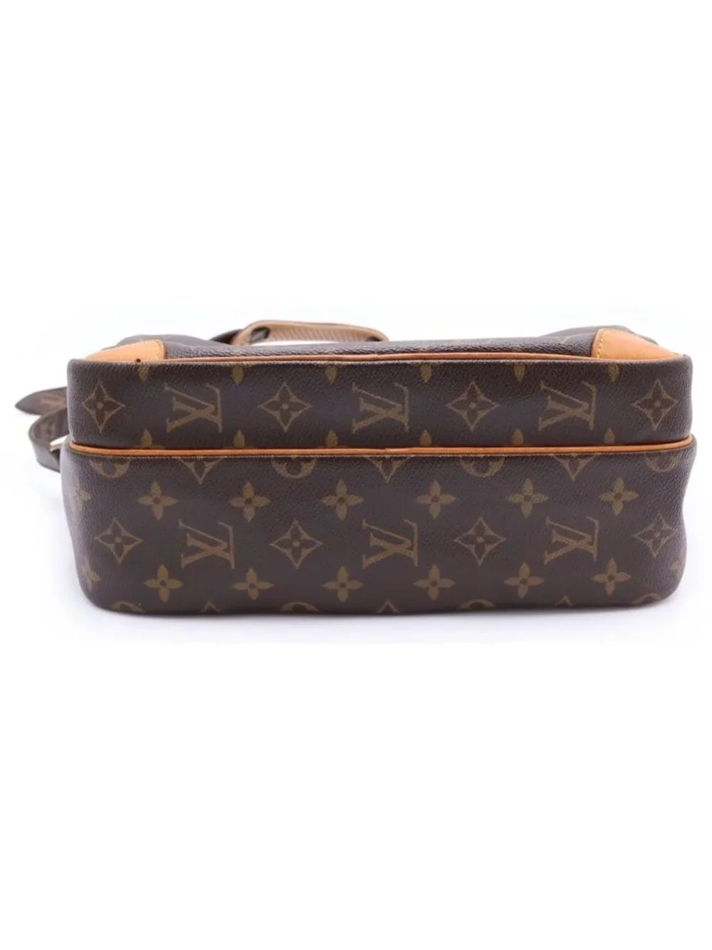 Louis Vuitton Monogram Nile Leather Shoulder Bag Brown